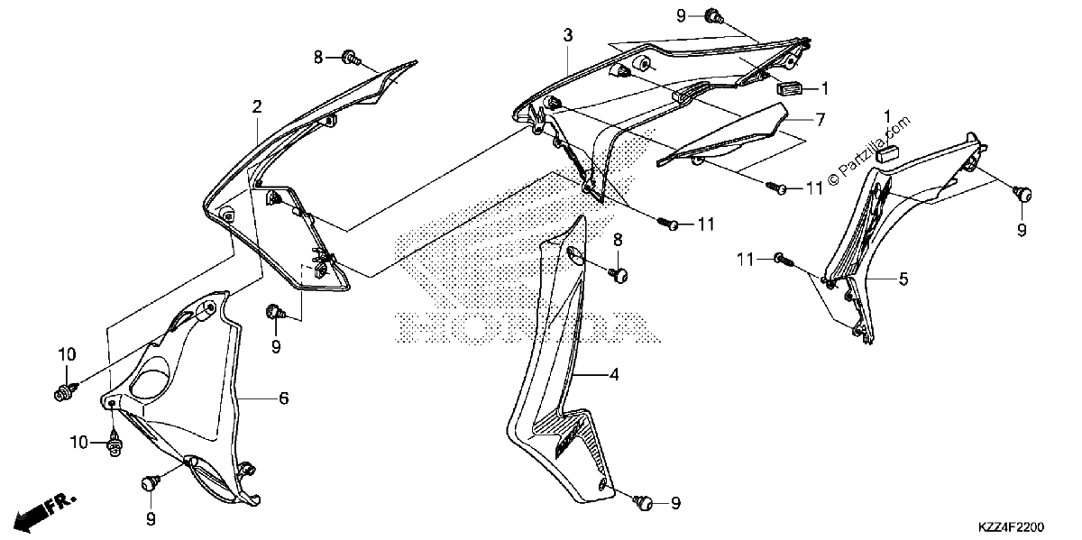 Diagrama de RADIATOR SHROUD