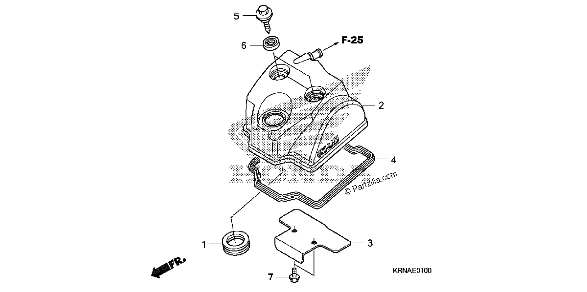 Diagrama de CYLINDER HEAD COVER