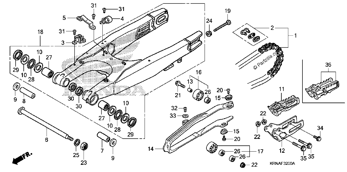 Diagrama de SWINGARM