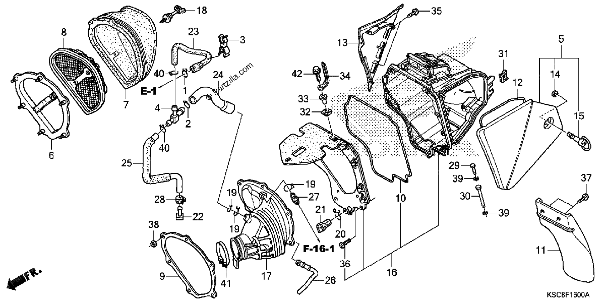 Diagrama de AIR CLEANER