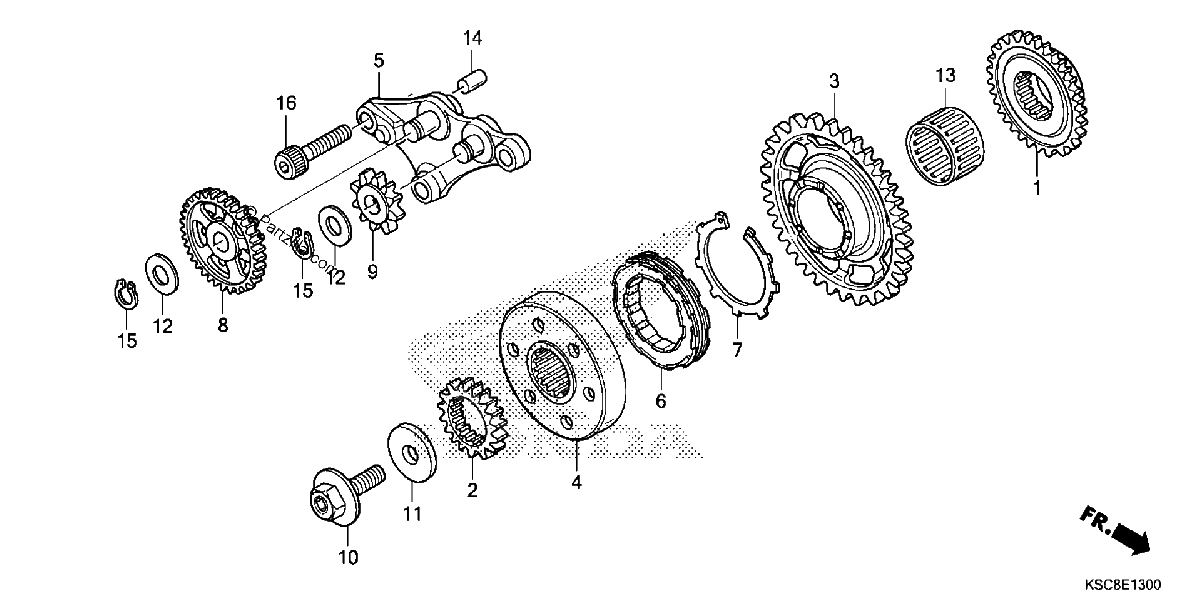 Diagrama de STARTING CLUTCH