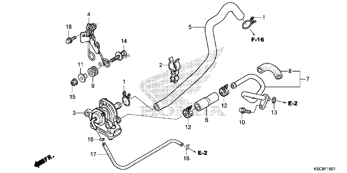 Diagrama de AIR SUCTION VALVE