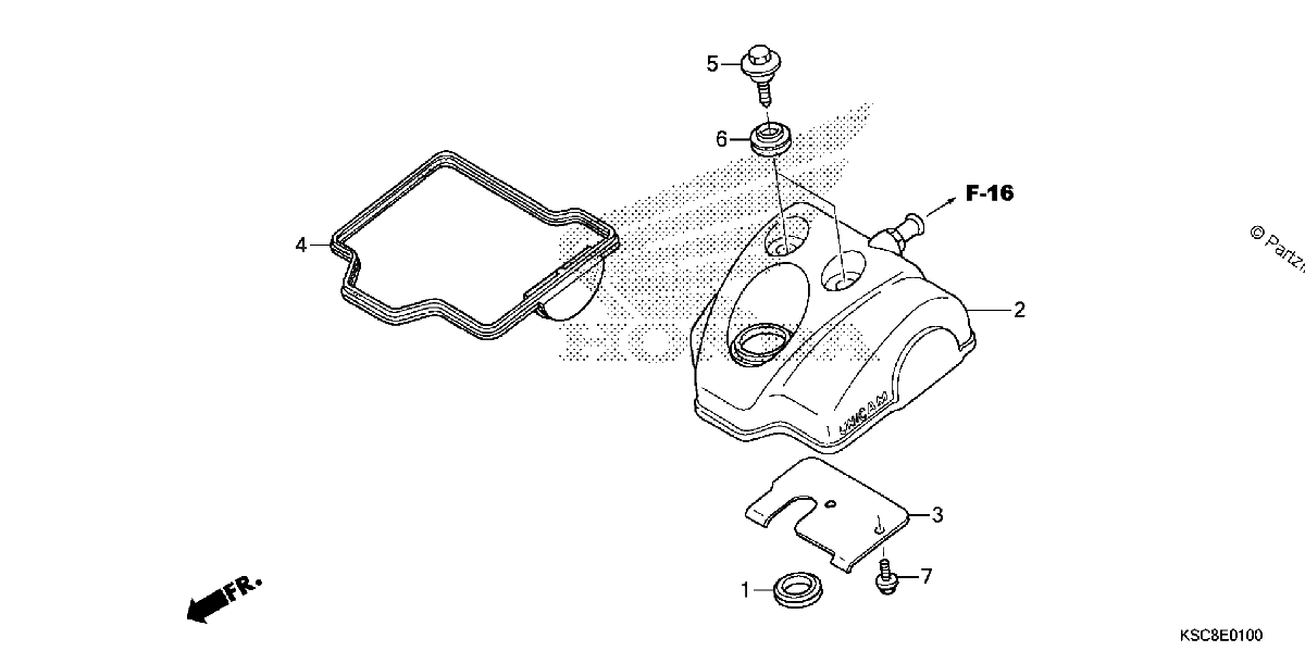 Diagrama de CYLINDER HEAD COVER