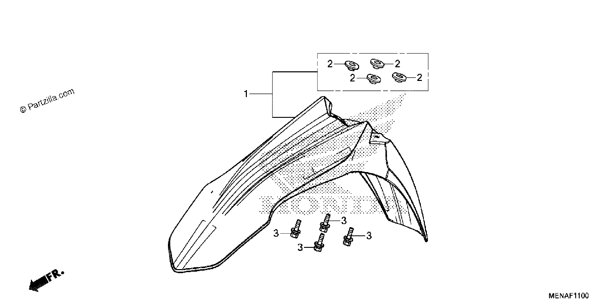 Diagrama de FRONT FENDER