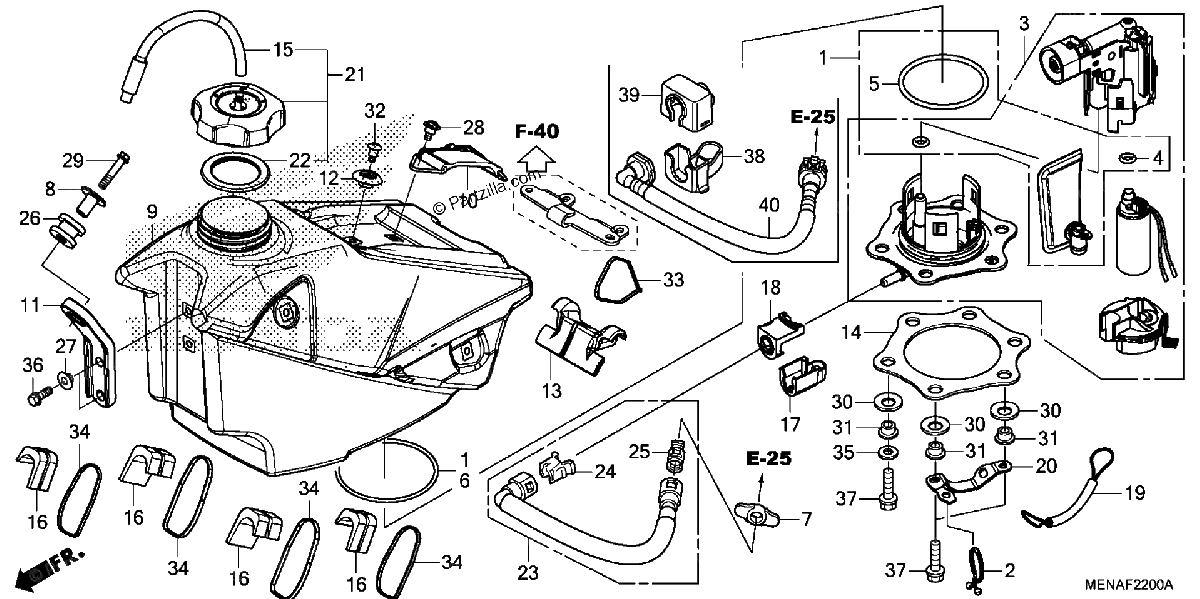 Diagrama de FUEL TANK