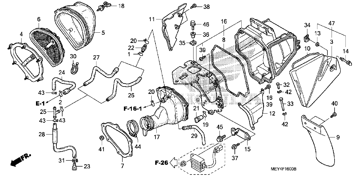 Diagrama de AIR CLEANER