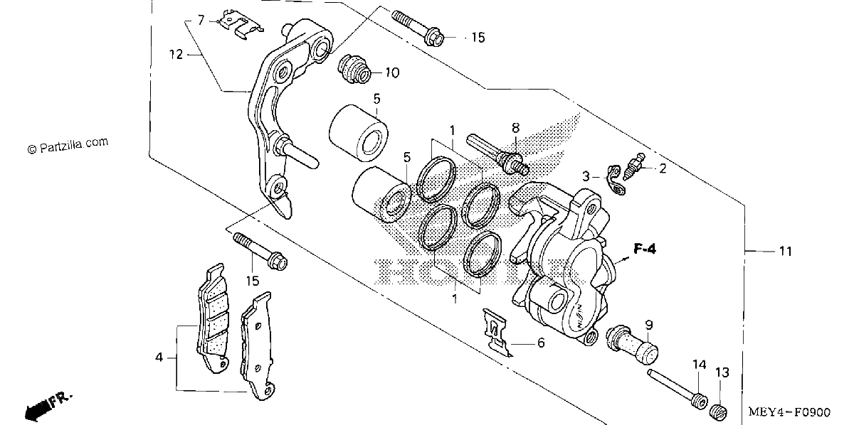 Diagrama de FRONT BRAKE CALIPER