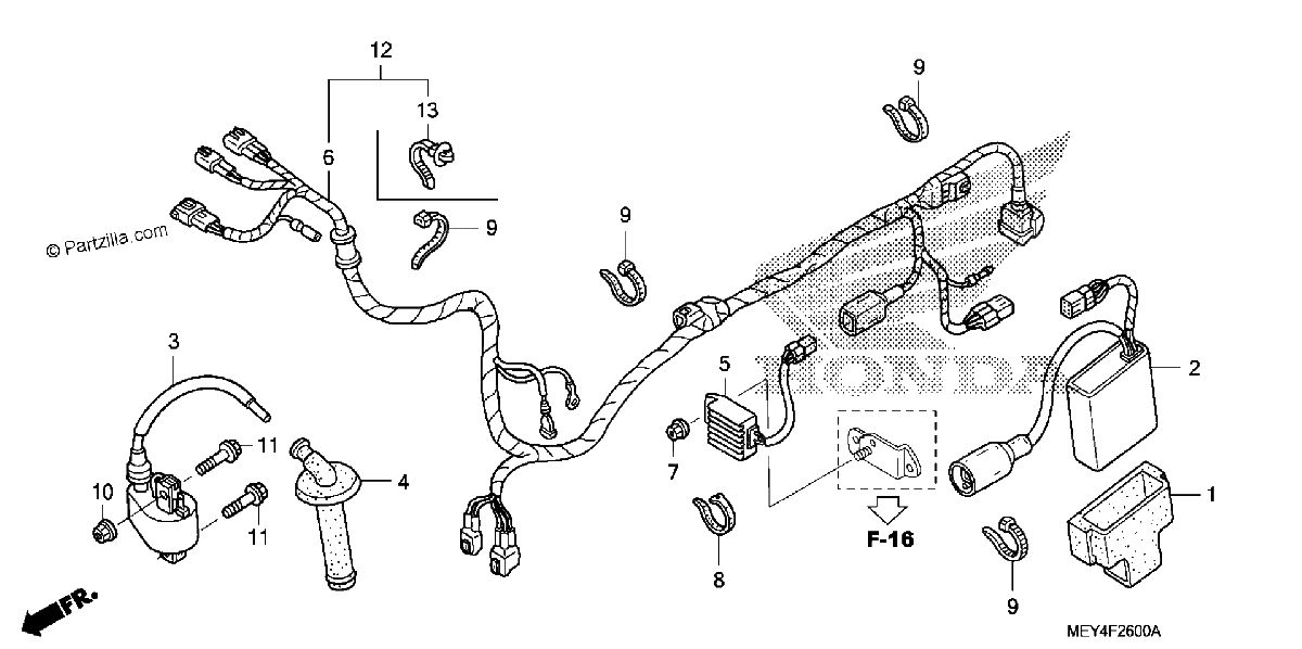 Diagrama de WIRE HARNESS