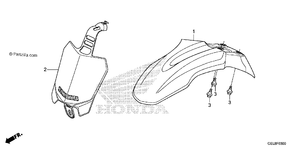 Diagrama de FRONT FENDER