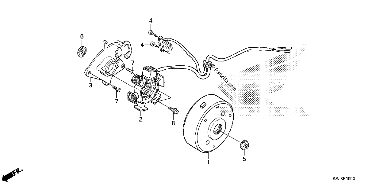 Diagrama de ALTERNATOR CRF80F