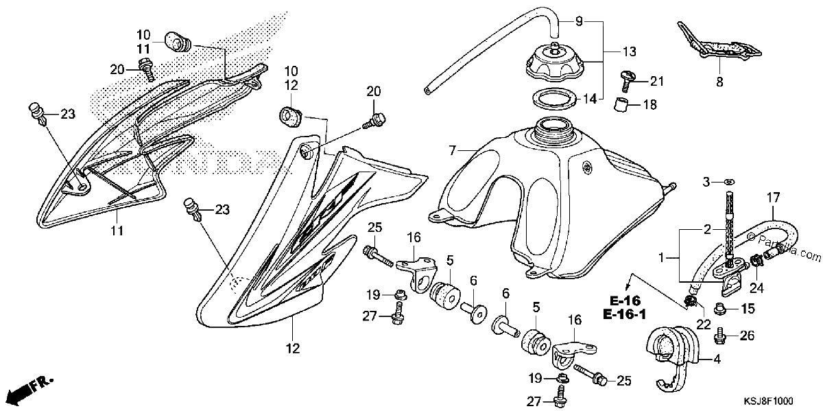 Diagrama de FUEL TANK