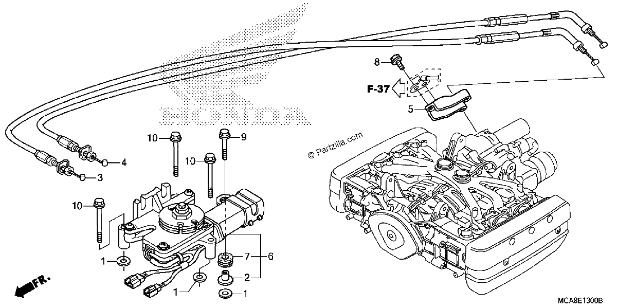 Diagrama de REVERSE SHIFT ACTUATOR