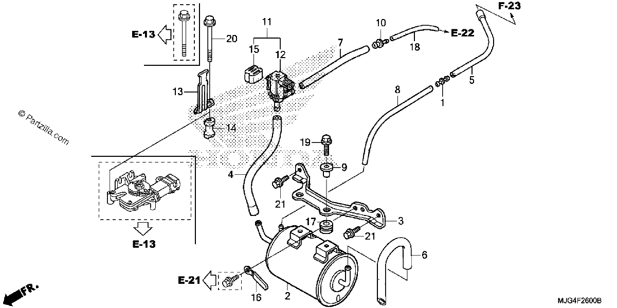 Diagrama de EVAP CANISTER