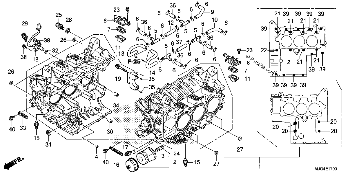 Diagrama de CYLINDER BLOCK