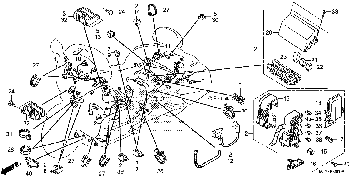 Diagrama de WIRE HARNESS