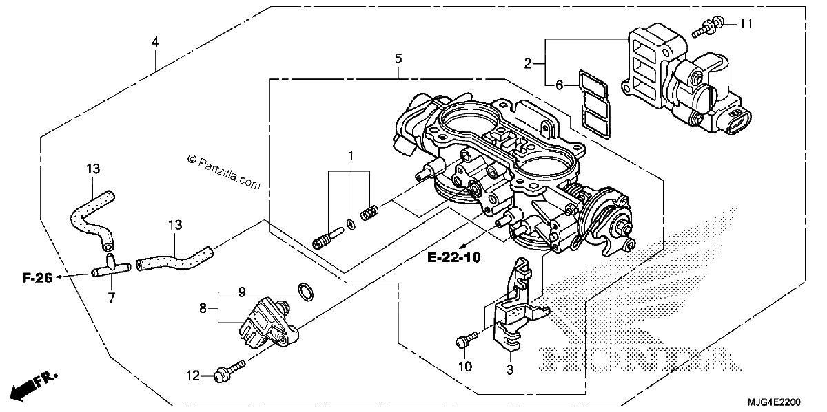 Diagrama de THROTTLE BODY