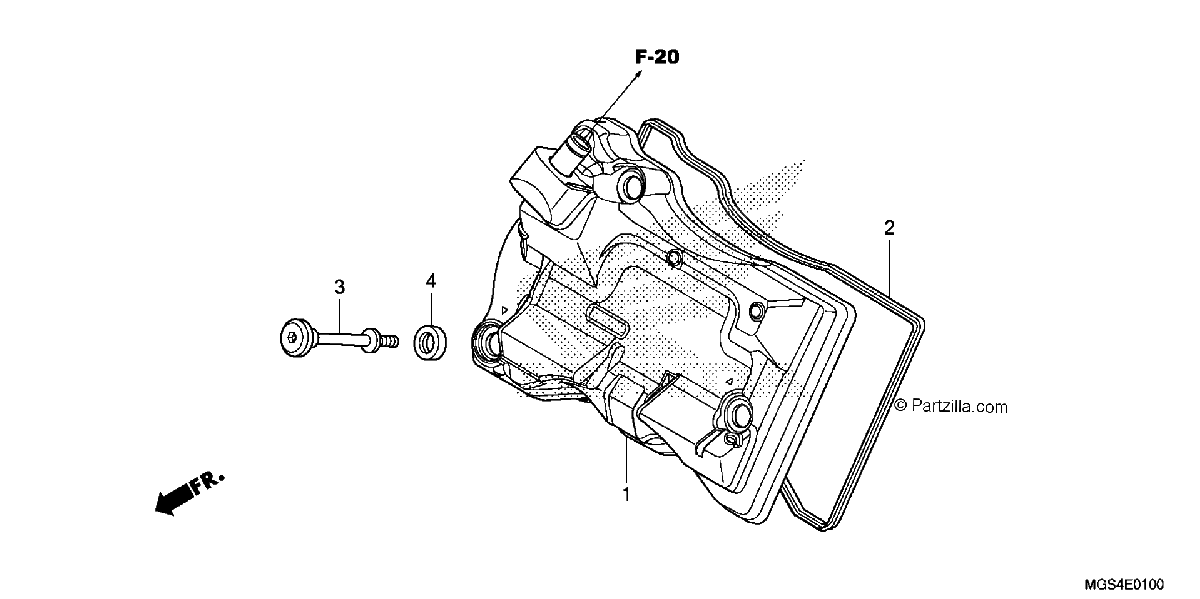 Diagrama de CYLINDER HEAD COVER