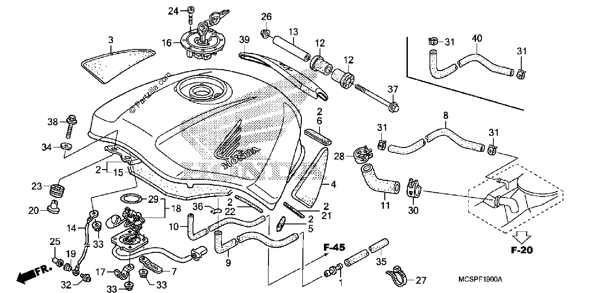 Diagrama de FUEL TANK
