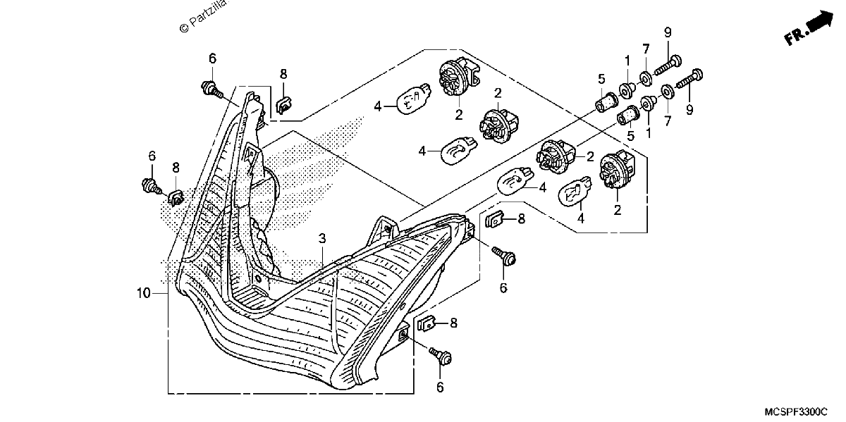 Diagrama de REAR COMBINATION LIGHT