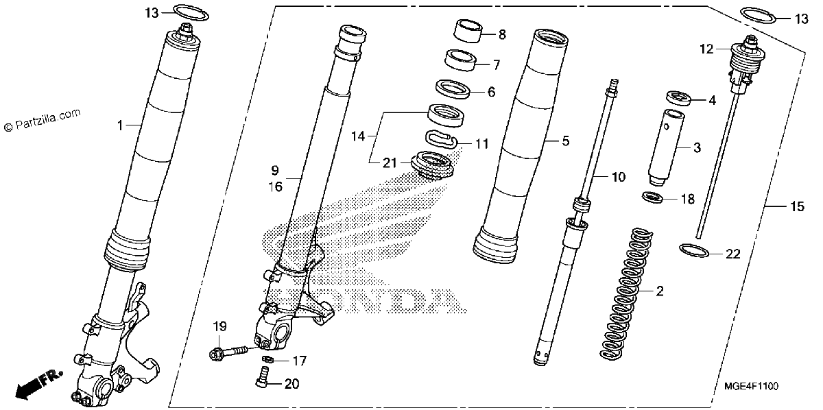 Diagrama de FRONT FORK