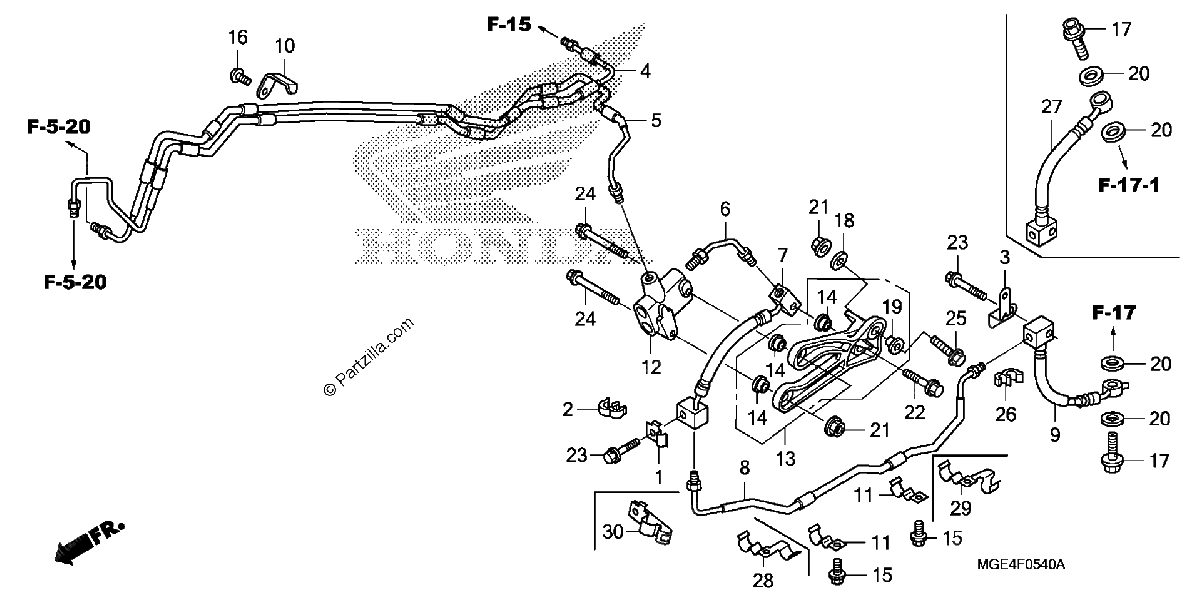 Diagrama de BRAKE HOSE