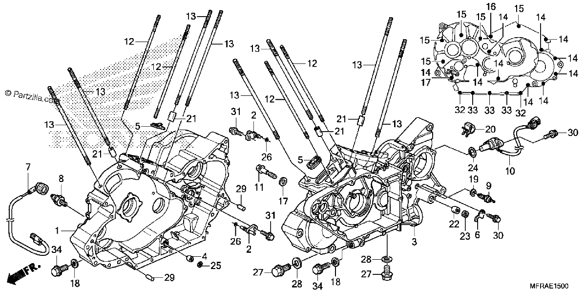 Diagrama de CRANKCASE