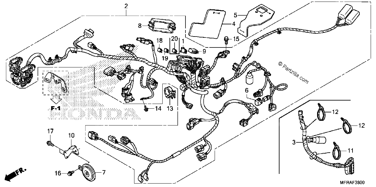 Diagrama de WIRE HARNESS 1