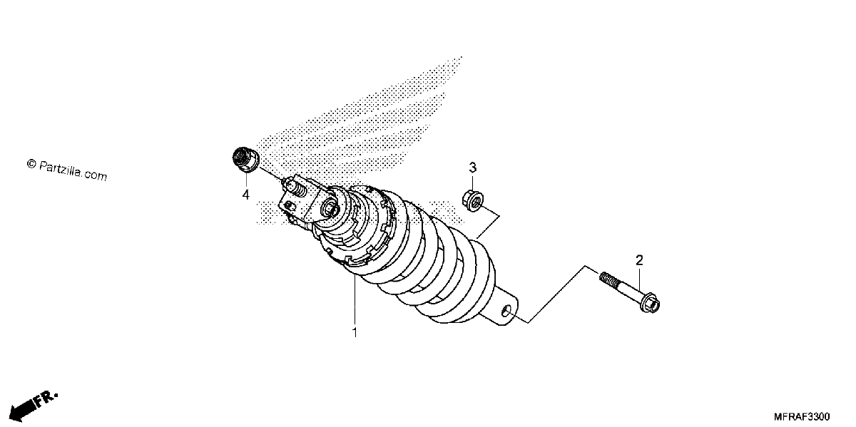Diagrama de REAR SHOCK ABSORBER 1
