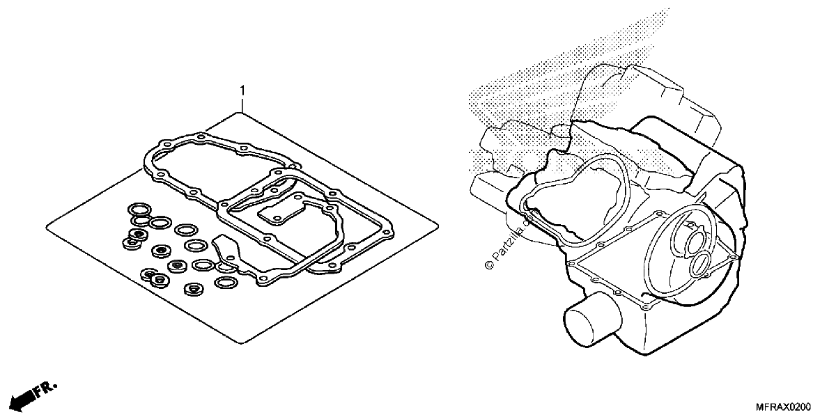 Diagrama de GASKET KIT B