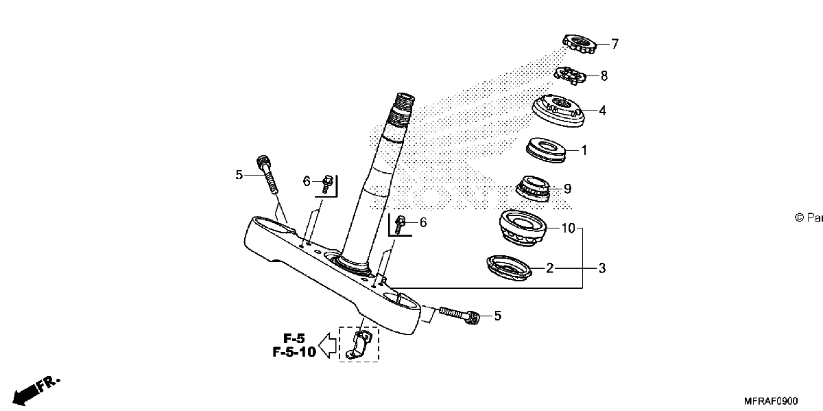 Diagrama de STEERING STEM