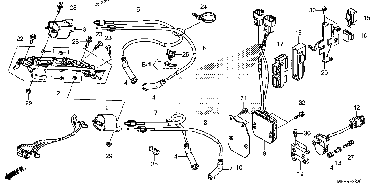 Diagrama de IGNITION COIL ECU