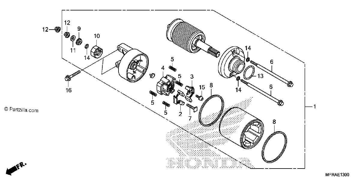 Diagrama de STARTER MOTOR