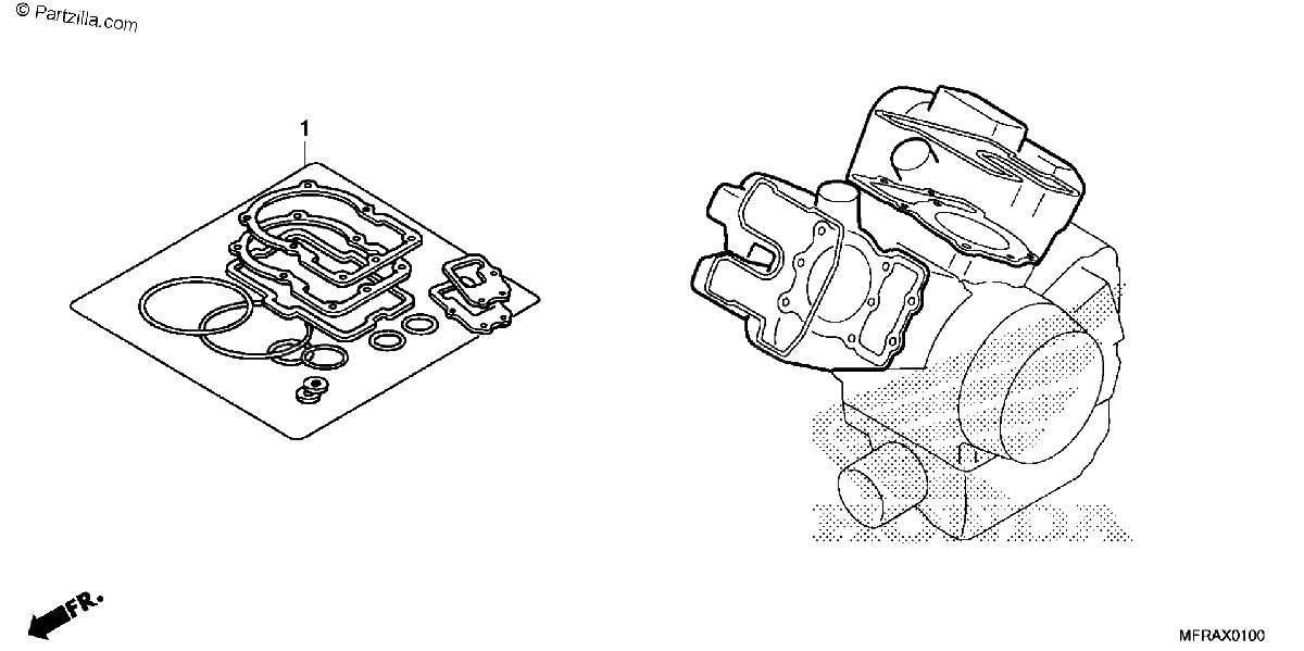 Diagrama de GASKET KIT A