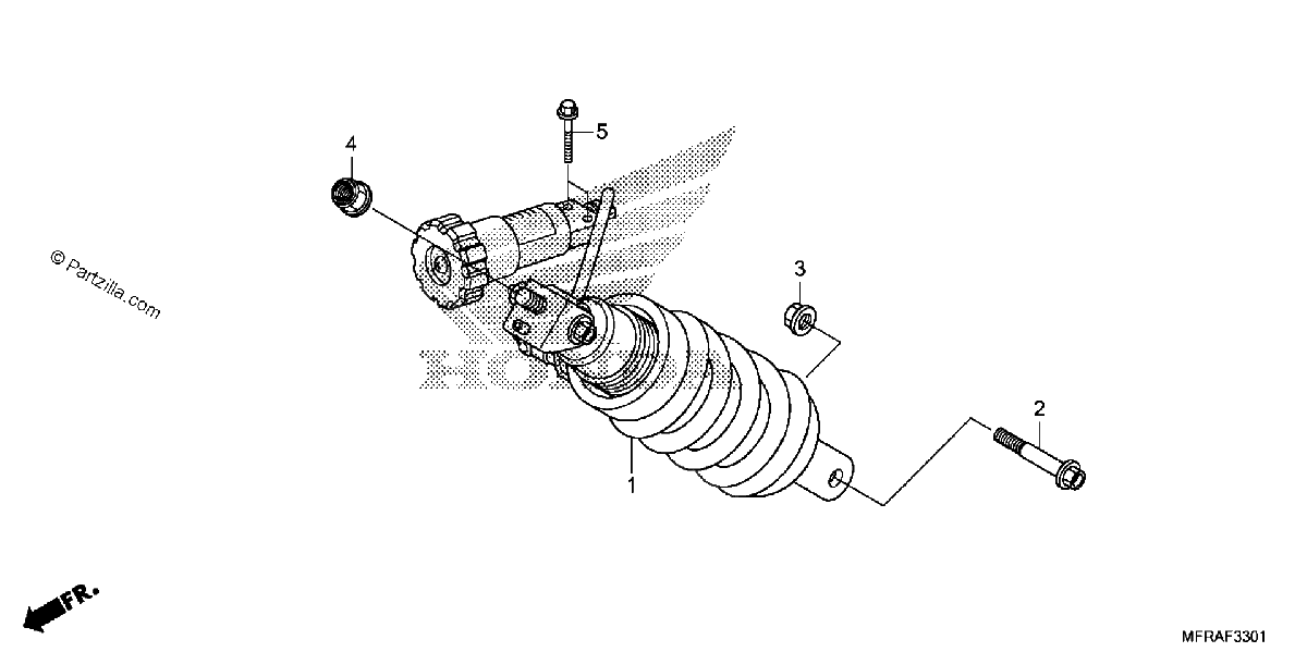 Diagrama de REAR SHOCK ABSORBER 2