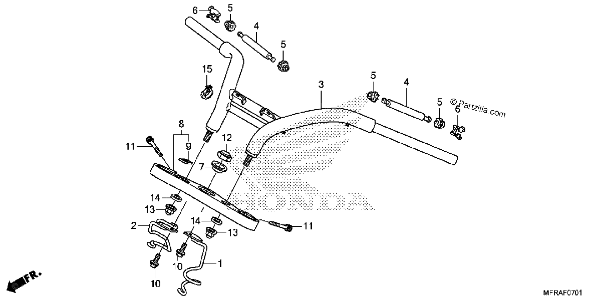Diagrama de HANDLEBAR TOP BRIDGE 2