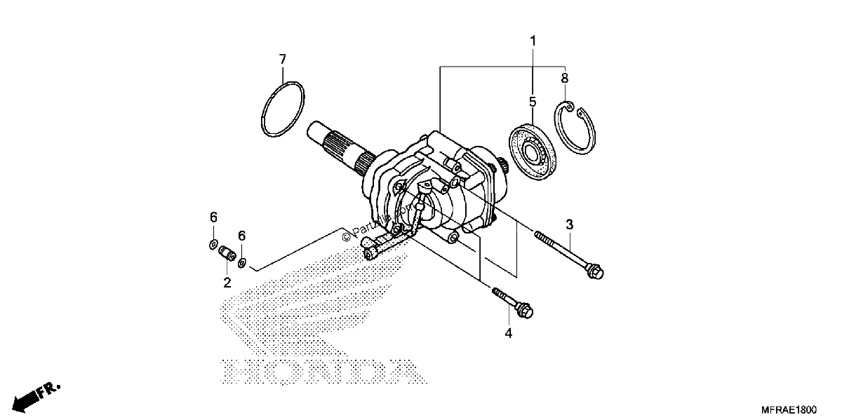 Diagrama de SIDE GEAR CASE