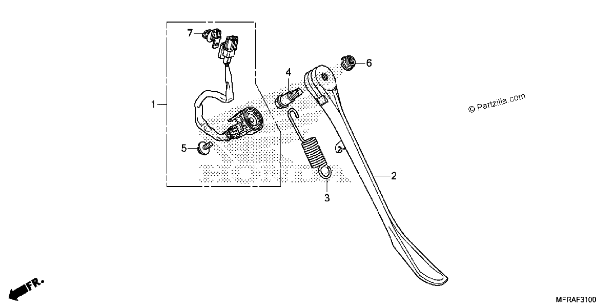 Diagrama de SIDE STAND