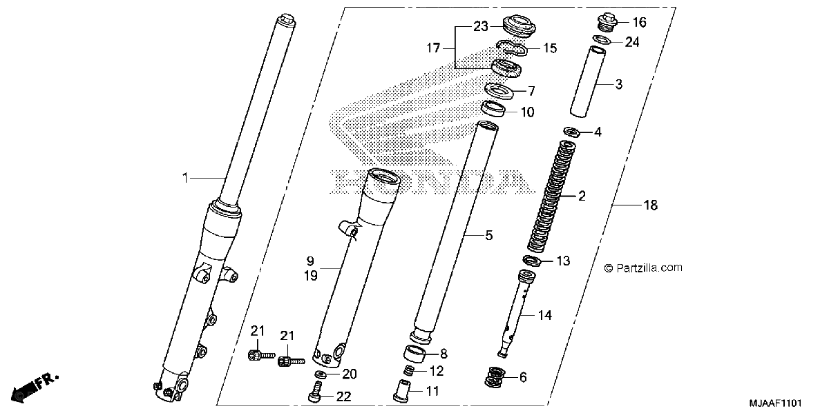 Diagrama de FRONT FORK 2