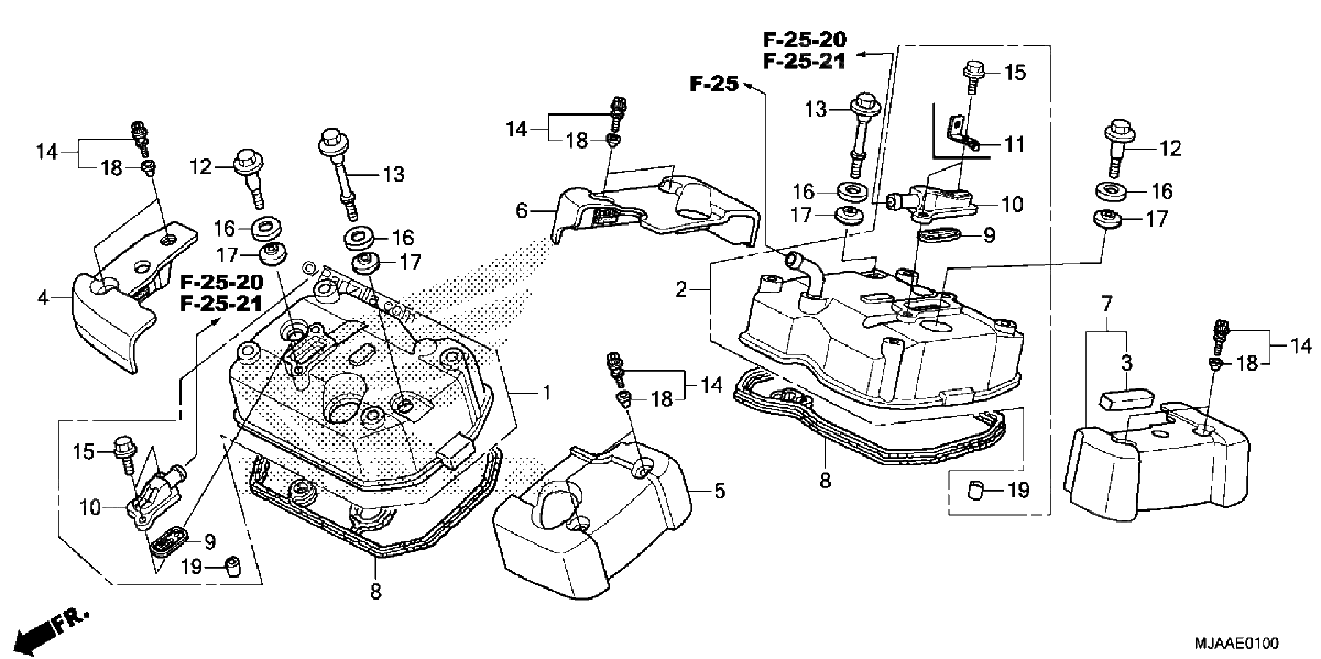 Diagrama de CYLINDER HEAD COVER