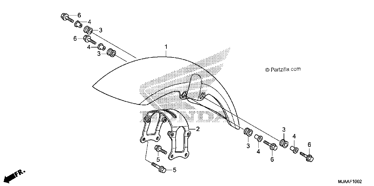 Diagrama de FRONT FENDER 3