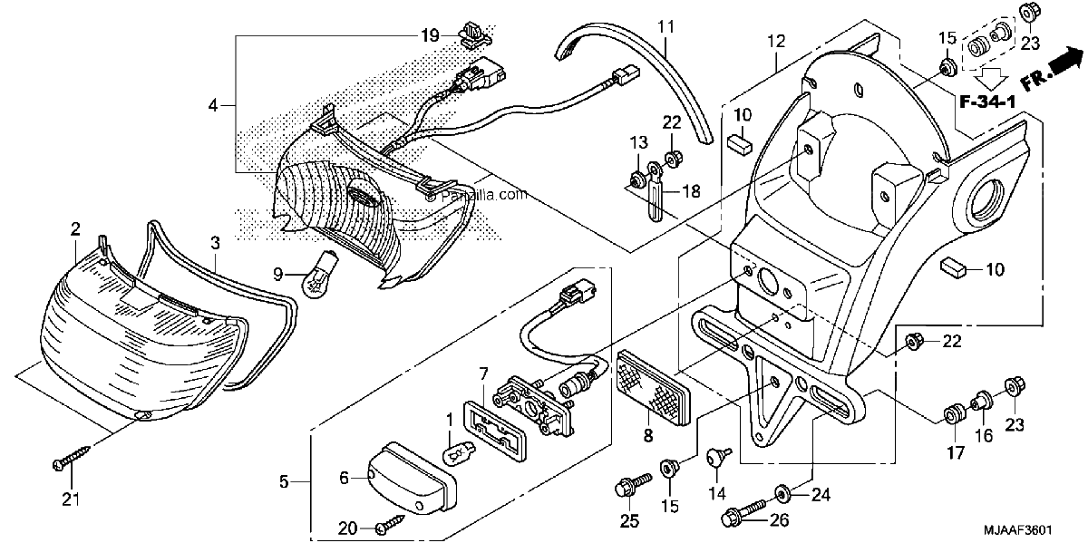 Diagrama de TAILLIGHT 2