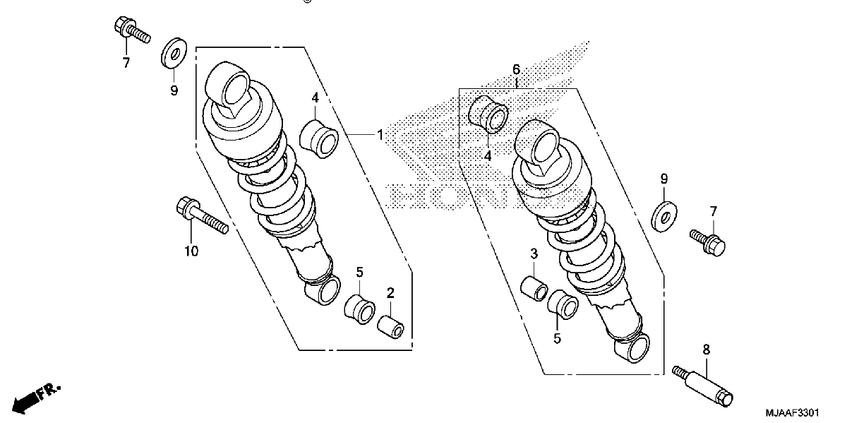 Diagrama de REAR SHOCK ABSORBER 2