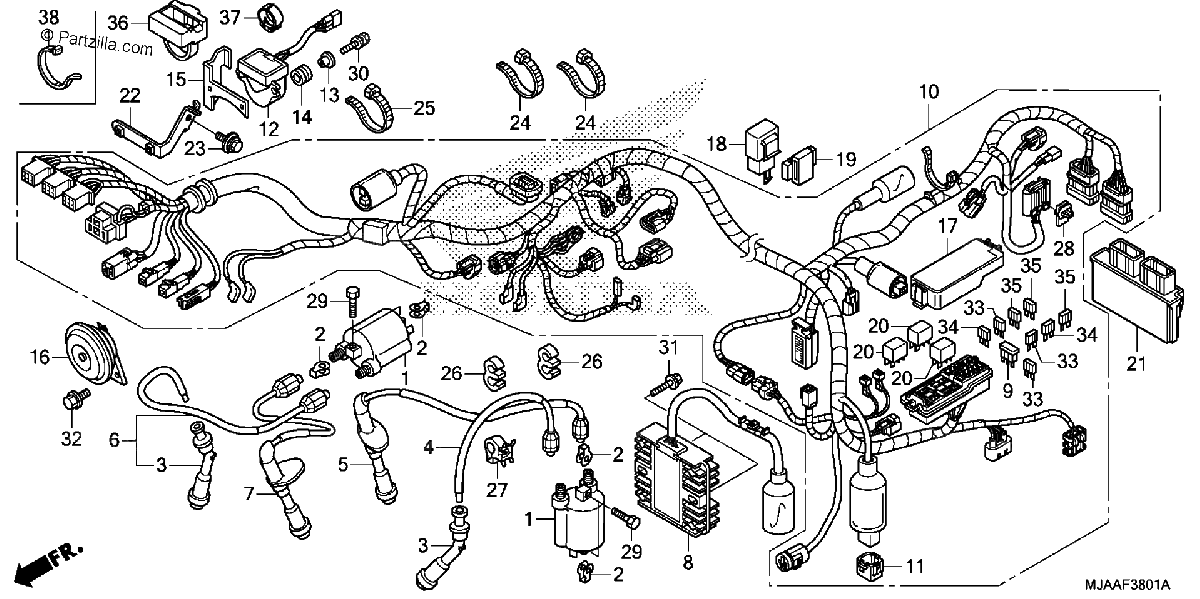 Diagrama de WIRE HARNESS 2