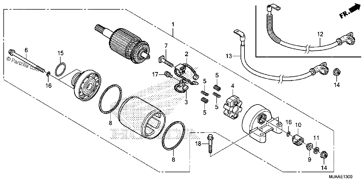 Diagrama de STARTER MOTOR