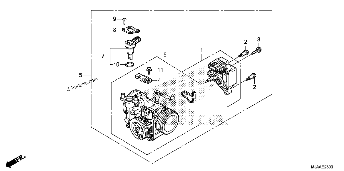 Diagrama de THROTTLE BODY