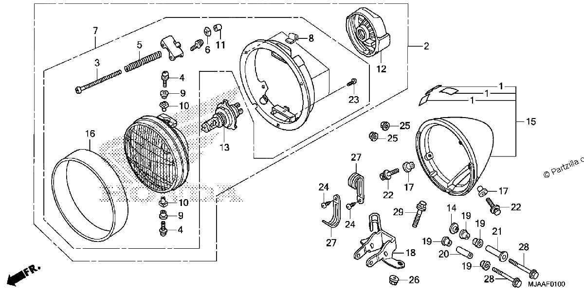 Diagrama de HEADLIGHT 1