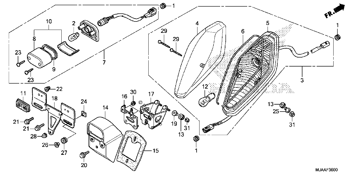 Diagrama de TAILLIGHT 1