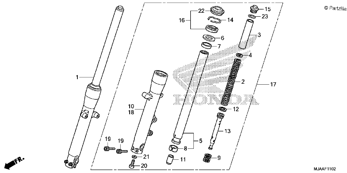 Diagrama de FRONT FORK 3