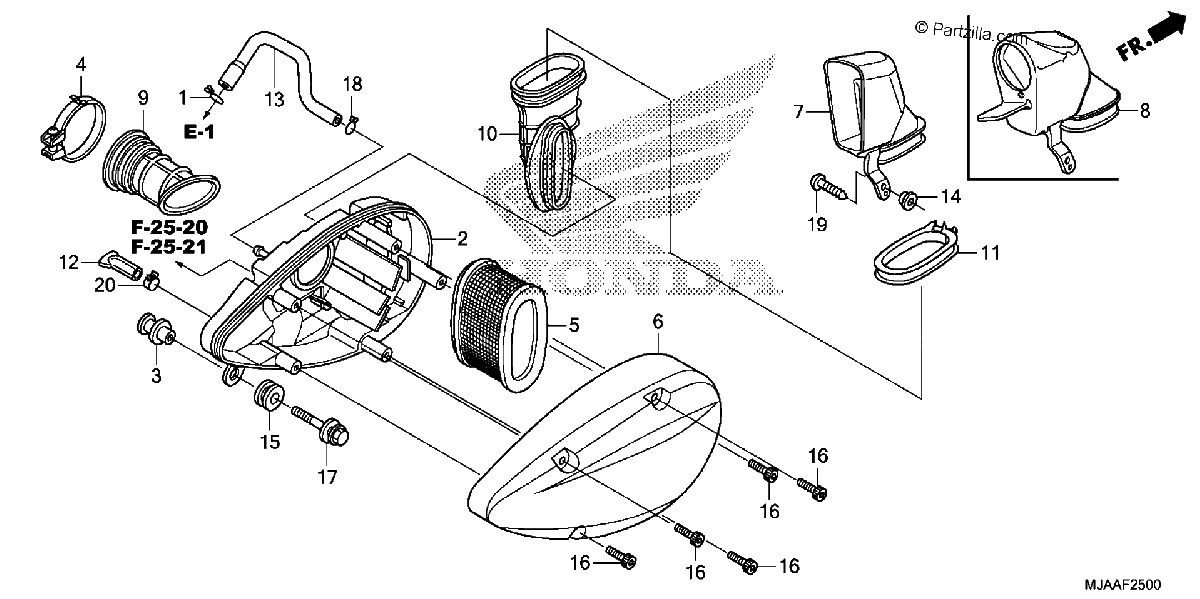 Diagrama de AIR CLEANER