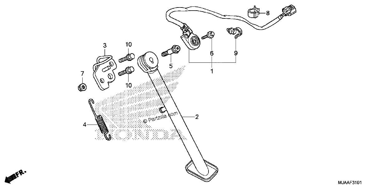 Diagrama de SIDE STAND 2